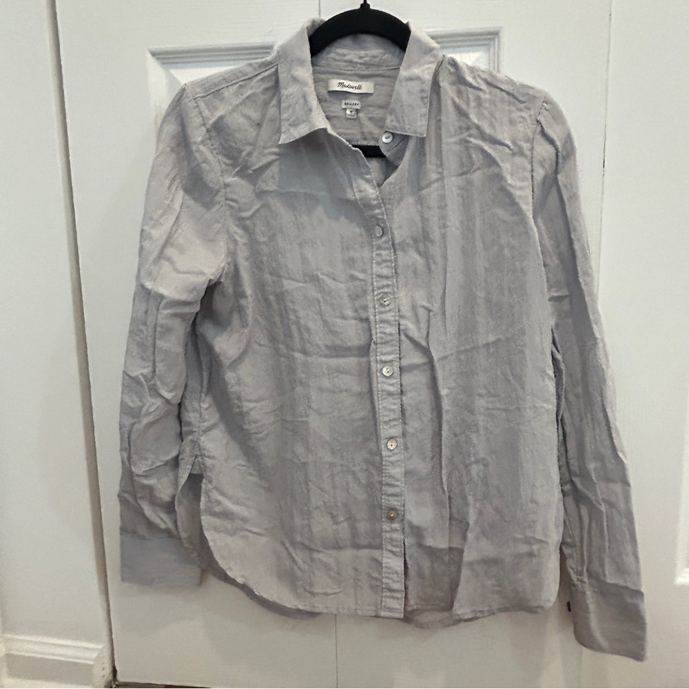 Madewell Women’s Grey Button Down